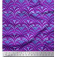 thumbnail image 1 of Soimoi Rayon Fabric Scales Geometric Print Fabric by Yard 56 Inch Wide, 1 of 3