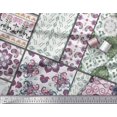 thumbnail image 2 of Soimoi Silk Fabric Mandala & Paisley Patchwork Printed Fabric 1 Yard 42 Inch Wide, 2 of 3