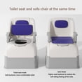 thumbnail image 4 of Bedside Commode Toilet, Removable Armrest Bedside Commode High Load Capacity Anti Slip  for Elderly, 4 of 8
