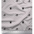 thumbnail image 1 of Soimoi Gray Silk Fabric Gift Box & Bell Dots Printed Fabric 1 Yard 42 Inch Wide, 1 of 3