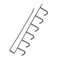 thumbnail image 1 of Kitchen Storage Rack Cupboard Shelf Hanging Hook Organizer Holder for Kitchen Wardrobe Storage, 1 of 7
