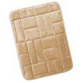 thumbnail image 1 of Clara Clark Bathroom Rugs, Velvet Memory Foam Bath Mat, Ultra Soft Non Slip and Absorbent - Tiled - Large - Beige, 1 of 6