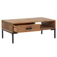 thumbnail image 2 of vidaXL Table Basse 90x50x35 cm Pin Massif, 2 of 5