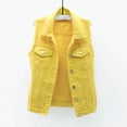 thumbnail image 2 of WRKEKC Vestes pour Femmes Tendance, Trench pour Femmes, Veste Sans Manches Unie de Printemps pour Femmes, 2 of 5