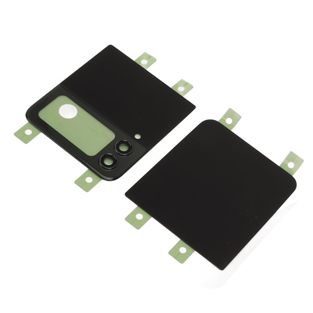 for Galaxy Z Flip 4 Z Flip 4 5G F721 Back Glass Replacement, Flip Phone Back Glass Replacement Back Cover with Pre Installed Tape Camera Lens + Tools