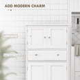 thumbnail image 4 of HOMCOM 50.5" Kitchen Pantry Storage Cabinet with Doors and Adjustable Shelf, 4 of 10