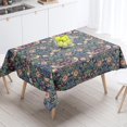 thumbnail image 1 of Floral Tablecloth, Vintage Flower Strawberry Birds Retro Boho Botanical Plant Table Cover, Water Resistant Wipeable Tablecloths for Kitchen Dinning Room Decor, 60"x120", 1 of 5