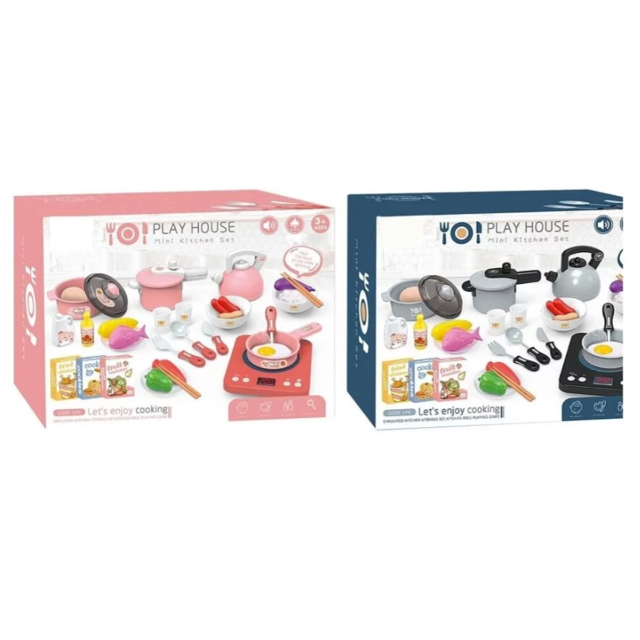 Mini Ensemble de Cuisine Cuisinière à Induction Simulée Appareil 36 Pcs
