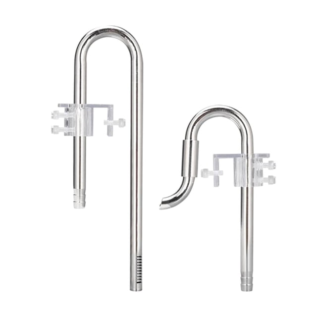 Surface Reusable Lily Aquarium Fish Tank Filter Tube Stainless Steel Inflow Outflow Aquarium Planted Fish Tank (12MM, 16MM) , 12 Inlet Outlet