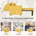 thumbnail image 3 of AECOJOY 38" 3-in-1 Sleeper Chair Bed with Adjustable Backrest, Yellow, 3 of 9