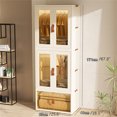thumbnail image 1 of Garde-robe Pliable Simple Armoire Portable Armoire à Vêtements Chambre Chambre de Bébé Armoire Installation Rapide Gratuite Commode Armoire de Rangement, 1 of 3
