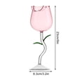 thumbnail image 2 of Tasse à Vin Rose Rouge Verre Haut de Gamme Tasse à Vin Haute, 2 of 2