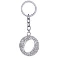 thumbnail image 1 of Key Chain Rhinestone A to Z Design Pendant Keychain Key Ring for Handbag Decor, 1 of 8