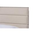 thumbnail image 4 of Baxton Studio Ansa Twin Size Beige Fabric Upholstered Bed, 4 of 8
