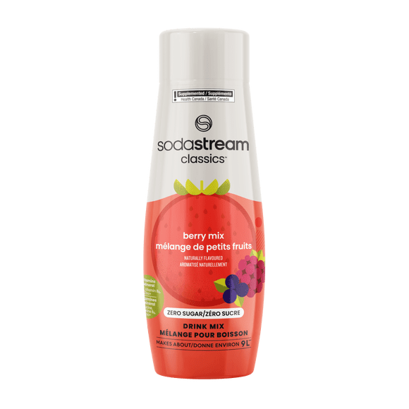Mélange pour boisson SodaStream Classics Baies Zéro sucre