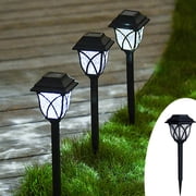 Tyidzon 2Pc Solar Lights Outdoor Waterproof Dusk to Dawn up to 10 Hrs Solar Powered Outdoor Pathway Garden Lights Auto On/Off, LED Landscape Lighting Decorative for Walkway Patio Yard