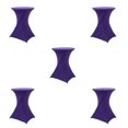 thumbnail image 3 of Wweixi Versatile Elastic Cocktail Table Set Fitting For Any Occasion Environmentally Friendly Polyester purple 5Set, 3 of 6