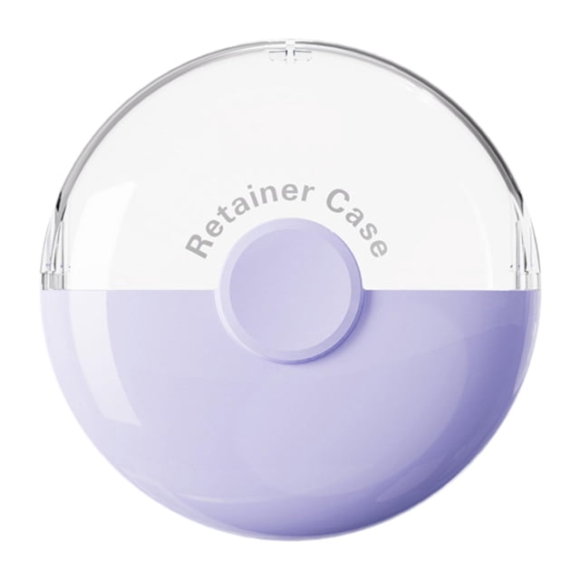 TISHITA Étui pour Dentier Petit Contenant Retenue Étui de Voyage pour Bureau Ménage Femmes Violet