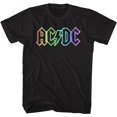 thumbnail image 1 of T-Shirt Noir pour Adulte AC/DC Rainbow Logo Lt, 1 of 2