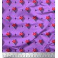 thumbnail image 1 of Soimoi Crepe Silk Fabric Diamond Shape & Floral Artistic Print Fabric by Yard 42 Inch Wide, 1 of 1