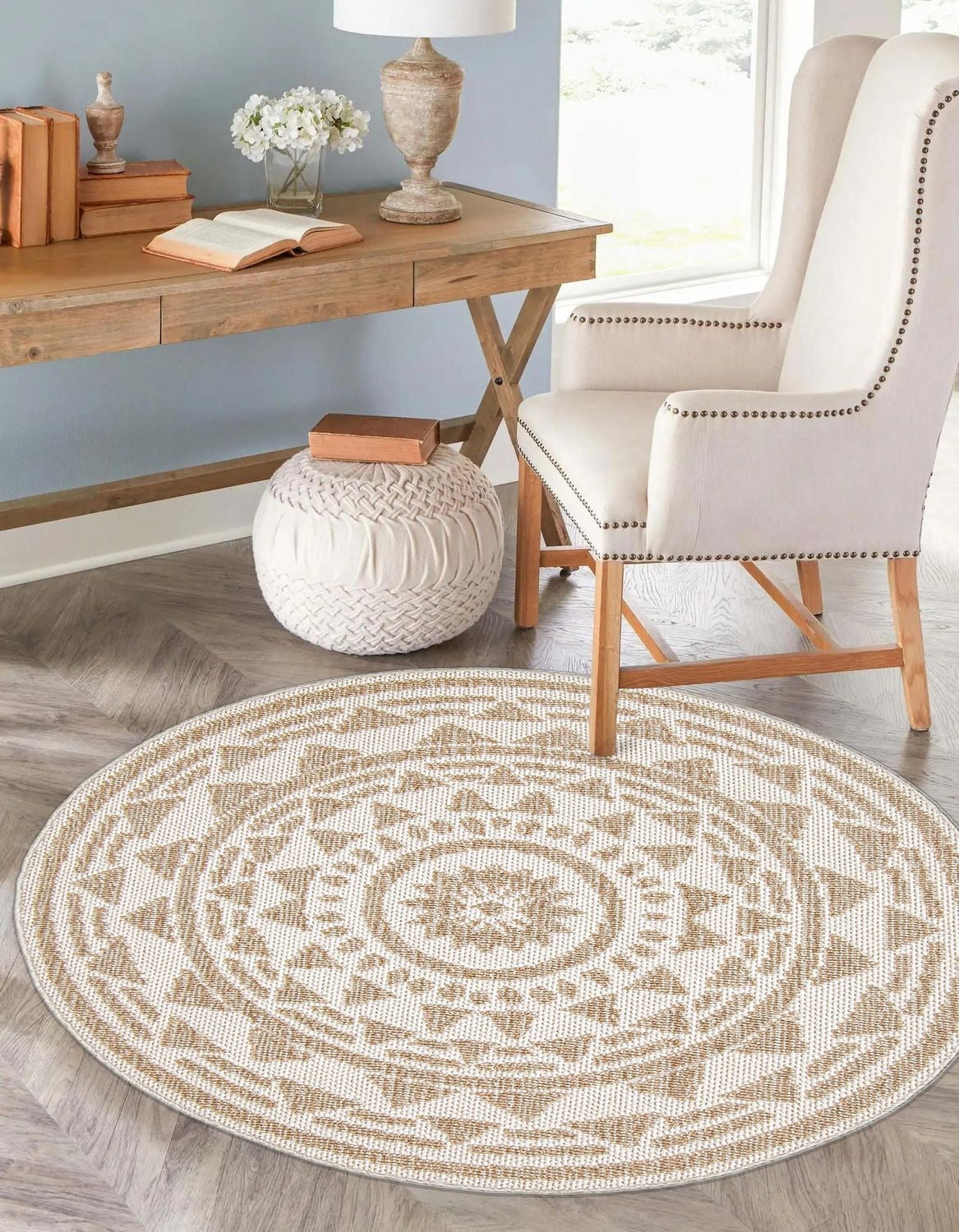 Tapis ECARPET Style Jute pour Chambre à Coucher, Salon