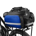thumbnail image 1 of Rear Seat Bag Expandable MTB Bike Rack Bag Cycling Luggage Carrier Trunk Bag with Rain Cover, 1 of 6