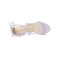 thumbnail image 4 of BLISSFUL STEP Women's Shoes Open Toe Lace Up Block Heel Strappy Heels Light Purple 7.5, 4 of 8