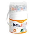 thumbnail image 2 of Vacemry Mess-Free Washable Crayons For Little One, Silk Speed Drying Crayon Oil Painting Sticks In Portable Tin Barrel, lies ForKidsClassroom Home Travel, Creative Drawing And Coloring Gifts, 2 of 4