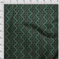 thumbnail image 3 of oneOone Silk Tabby Fabric Chevron Flame Stitch Print Fabric BTY 42 Inch Wide, 3 of 4
