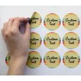 thumbnail image 2 of Darling Souvenir MADE WITH LOVE Wood PanelTheme - 2" CustomStickersPremium 80 Self-AdhesiveRoundLabels, Personalized Wedding Party FavorStickers/RoundEnvelope Seal, 2 of 6