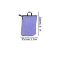 thumbnail image 3 of Waterproof Toiletry Bag Hanging, 11 Inch Nylon Large Capacity Organizer, Compact Spacious Camping Hiking Gym, Internal Compartment Easy Access, Travel Shower Cosmetic Pouch Blue Purple, 3 of 6