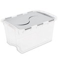 thumbnail image 1 of Sterilite 45L Hinged Lid Storage Box - Silver, 1 of 3