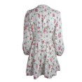 thumbnail image 5 of xiaxaixu Robes Mini pour Femmes, Robe d'Été à Imprimé Floral à Manches Longues, Décolleté en V Profond, Taille Haute, Ligne A, 5 of 5