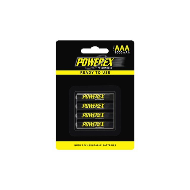 8 x AAA NiMH Powerex PRO Rechargeable Batteries (1000 mAh)
