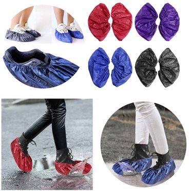1 Pair Reusable Shoe Covers cover waterproof Washable Waterproof Overshoes Shoes Sneakers Boots Protective Cover, Blue