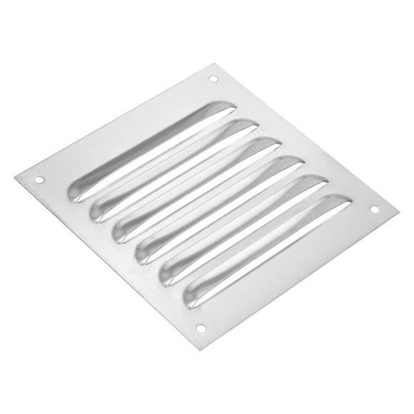 Unique Bargains 6 x 6 Inch Vent Cover, 304 Stainless Steel Screen Mesh Air Grille HVAC Louvered Ventilation Cover