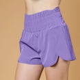 thumbnail image 2 of Timegard Workout Shorts for Women Quick Dry High Waisted Smocked Athletic Lightweight Gym Running Shorts, 2 of 6