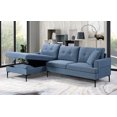 thumbnail image 2 of Chaise Longue Rembourrée pour Gauche, Bleu, 2 of 2