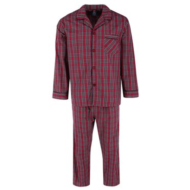 Hanes Ensemble de Pyjama en Popeline à Manches Longues (Hommes)