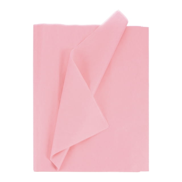 Unique Bargains 24 Sheets Tissue Paper 14" x 20", Tissue Paper for Gift Bags Tissue Paper Light Pink for Gift Wrapping