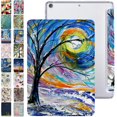 thumbnail image 1 of iPad PRO 12.9 Inch 1st [ Pro 12.9 1 Generation 2015 ] A1652 A1584 ML3Q2LL/A ML3N2LL/A ML3K2LL/A ML0H2LL/A ML0G2LL/A Trifold Printed PC Lightweight Protective Clear Back Cover - Color Emblem, 1 of 8