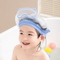 thumbnail image 4 of Soft Protective Shower Visor Hat for Children Gentle Hair Care During Bathing Adjustable Shield Design Comfortable Baby Bath Cap, 4 of 6