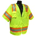 thumbnail image 2 of Radians SV63GM Polyester Class 3 Two Tone Surveyor Safety Vest, Medium, Green, One Size, 2 of 3