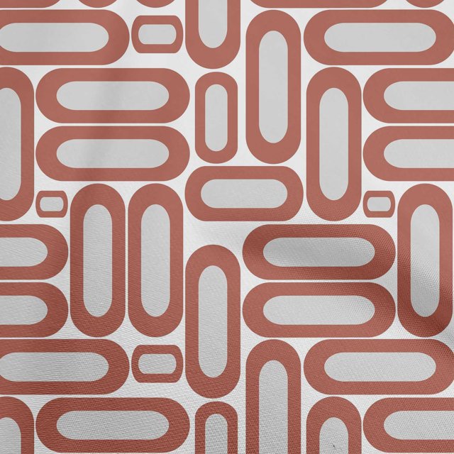 oneOone Tissu Polyester Spandex Rouge Géométrique pour Projets de Couture, Imprimés de Tissu au Mètre, Largeur 56 Pouces
