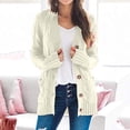 thumbnail image 2 of Kcodviy Sweaters Womens Open Sleeve 3X Womens Winter Coats and Jackets Knit Boho Long Patchwork Little Plus Size Winter Coats Coat Cardigan Pockets Front Open Front Cardigan Sweater, 2 of 5