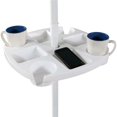 thumbnail image 2 of Maoww Plateau de Table pour Parasol de Plage Extérieur avec 4 Porte-Gobelets Support Chapeaux Parapluies, 2 of 6