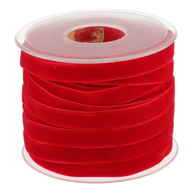 jifeng 20 YARD 0 . 39 " RED VELVET CRAFT RIBBON ROLL as described