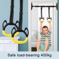 thumbnail image 1 of 1 Set Gym Lifting Ring Sweat-Absorbed Non-slip Adjustable Strap Kids Gymnastic Gym Lifting Ring for Home, 1 of 7