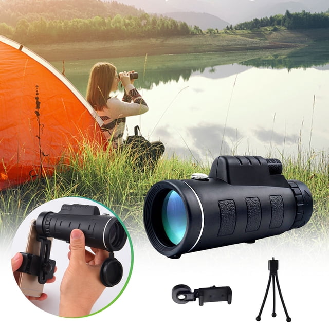 Chmadoxn Télescope 40X60 Monoculaire Vision Nocturne Basse Lumière avec Monoculaire Extérieur