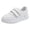 White, variant on HBFAGFB Sneakers for Girls Fashionable Simple Flat Bottom Thick Sole Comfortable Casual Shoes White Size 22
